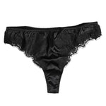 Dolce & Gabbana Black Silk Lace Stretch Bikini Panty Underwear BIK1536-3