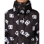 Dolce & Gabbana Black DG Mania Puffer Quilted Long Coat Jacket JKT41489-40
