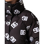 Dolce & Gabbana Black DG Mania Puffer Quilted Long Coat Jacket JKT41489-40