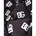 Dolce & Gabbana Black DG Mania Puffer Quilted Long Coat Jacket JKT41489-40