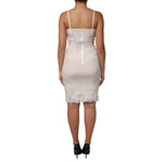 Dolce & Gabbana White Full Slip DG Logo Silk Dress Sleepwear DR81790-44