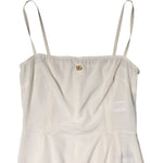 Dolce & Gabbana White Full Slip DG Logo Silk Dress Sleepwear DR81790-44