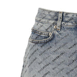 Balenciaga Logo Print Denim Skirt BA-8735218172116-42