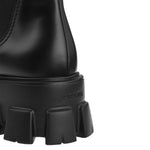 Prada Monolith Leather Ankle Boots PR-8783725494484-EU39.5/US6.5