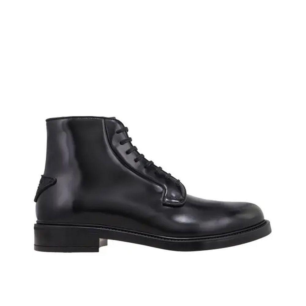 Prada Leather Lace-Up Boots PR-8736549765332-EU40/US7