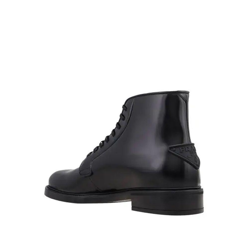 Prada Leather Lace-Up Boots PR-8736549765332-EU40/US7