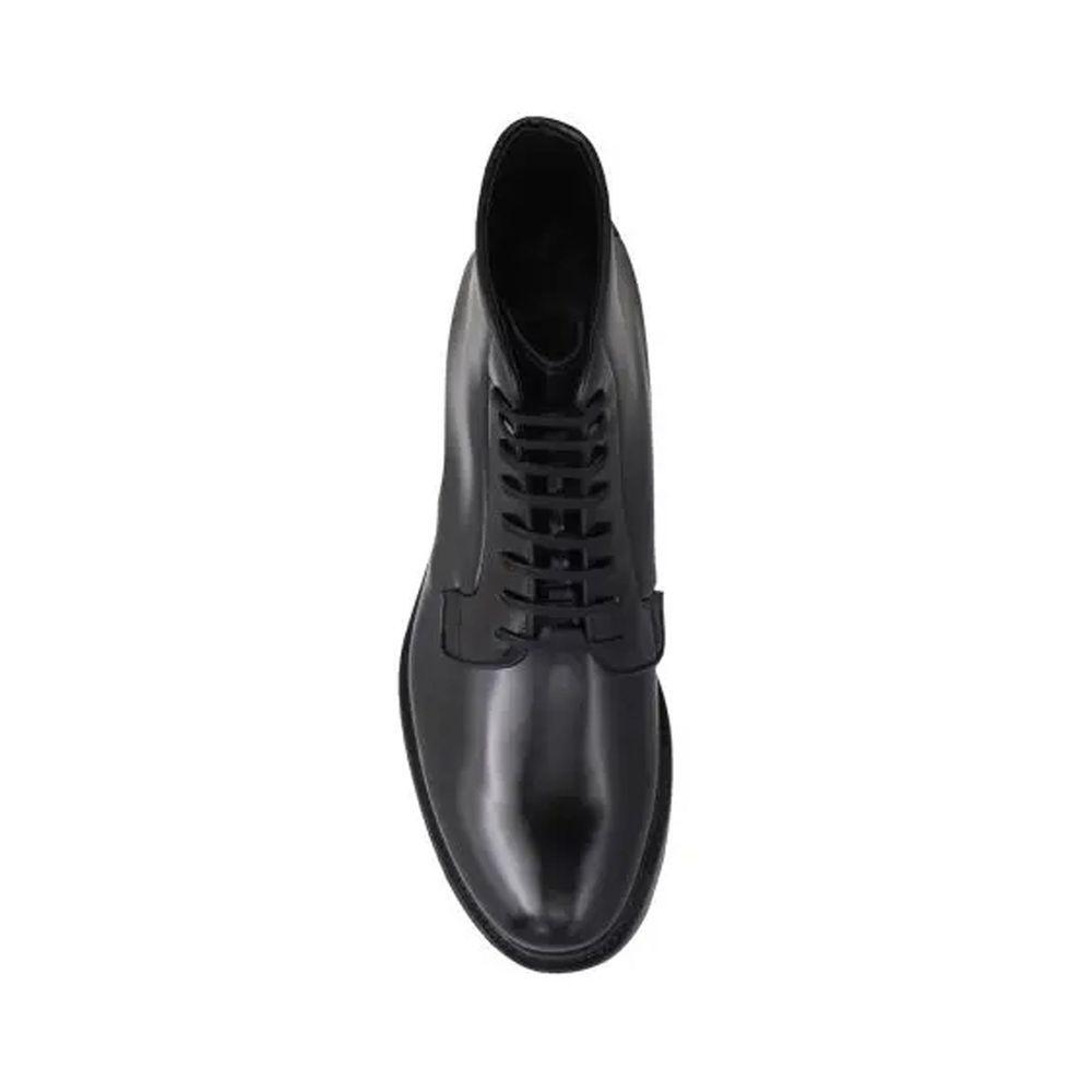 Prada Leather Lace-Up Boots PR-8736549765332-EU40/US7