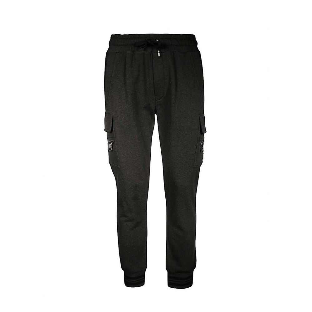 Dolce & Gabbana Gray Cotton Cargo Pants