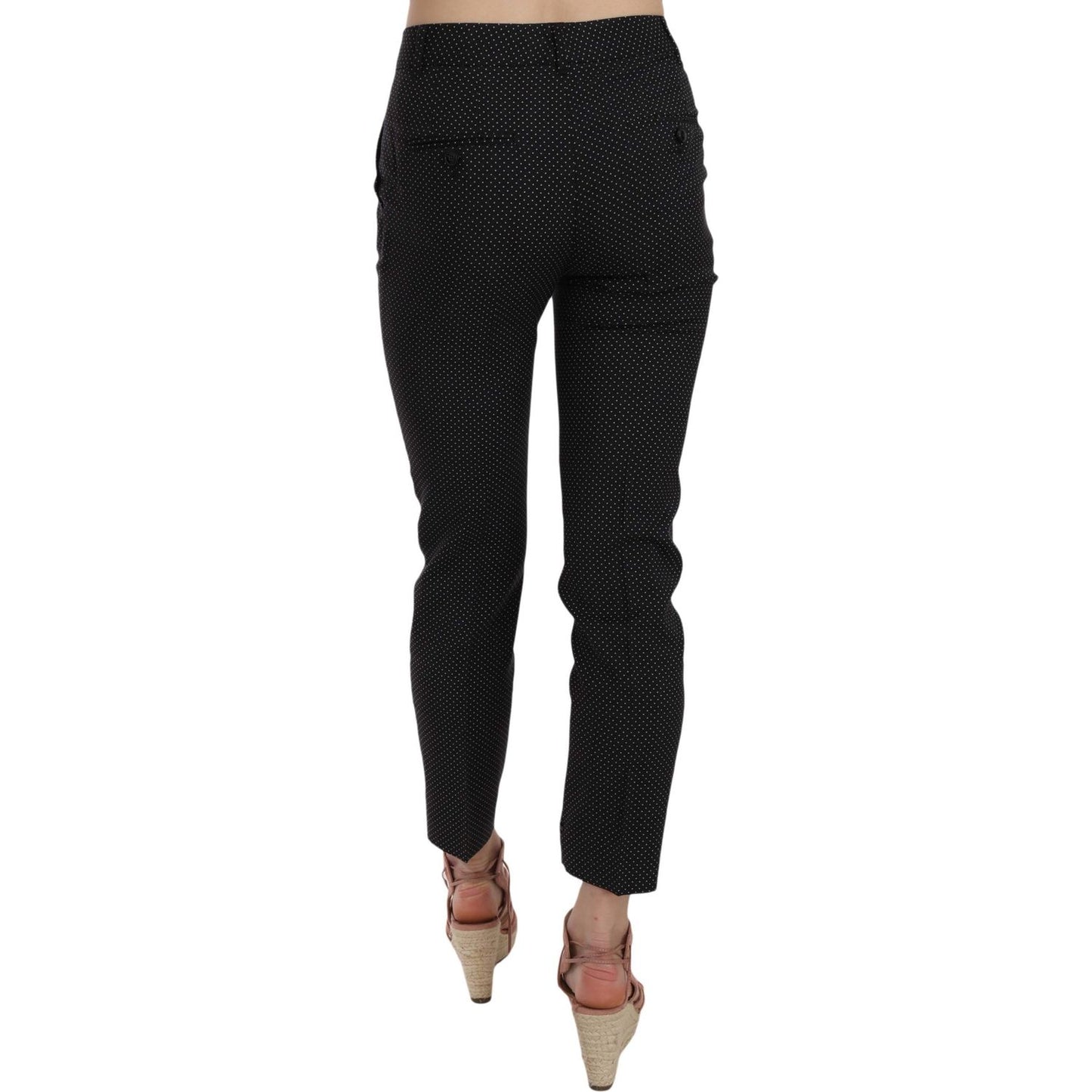 Dolce & Gabbana Elegant Black Virgin Wool Trousers Dolce & Gabbana Black