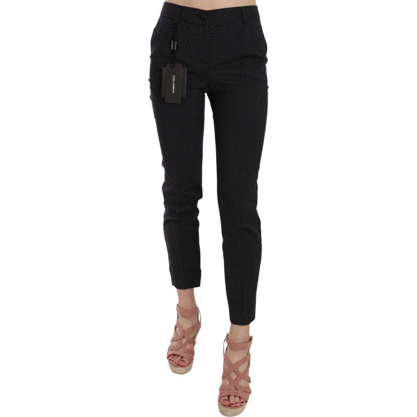 Dolce & Gabbana Elegant Black Virgin Wool Trousers Dolce & Gabbana Black