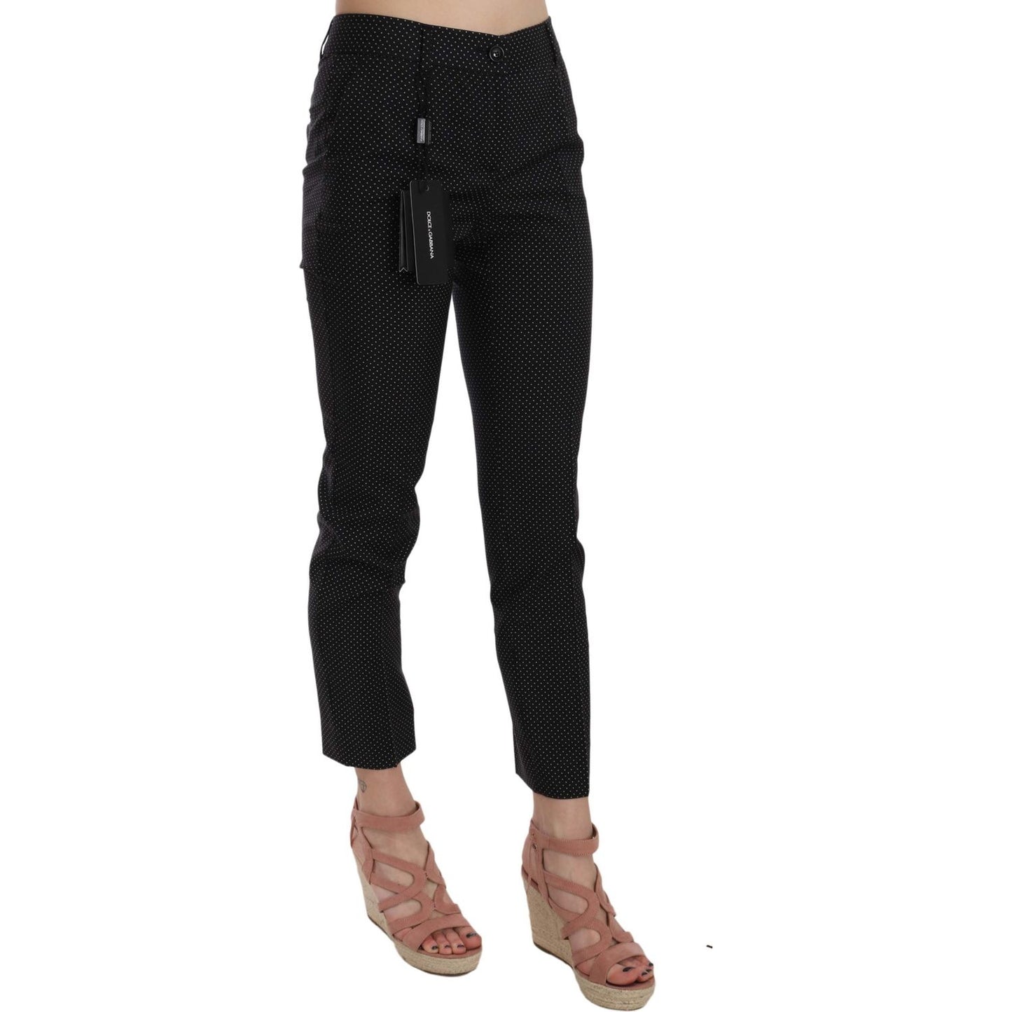 Dolce & Gabbana Elegant Black Virgin Wool Trousers Dolce & Gabbana Black