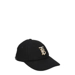 Burberry Black Cotton Caps (Baseball Hat) BU-8547395731721-XS