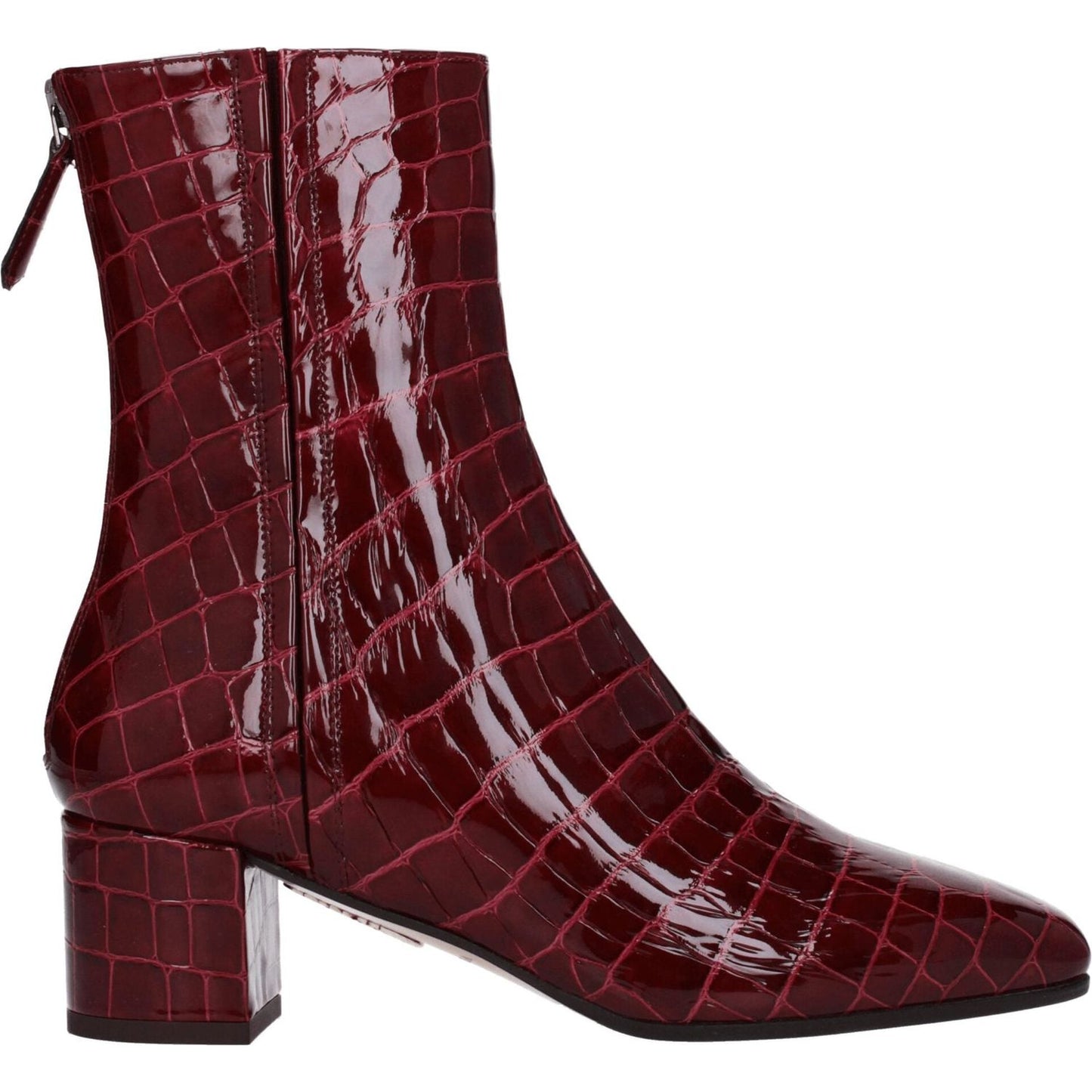 Aquazzura Red Leather Ankle Boots AQ-8547425288457-EU36/US6