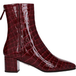 Aquazzura Red Leather Ankle Boots AQ-8547425288457-EU36/US6