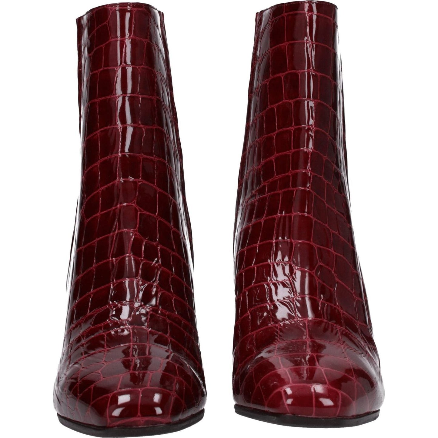 Aquazzura Red Leather Ankle Boots AQ-8547425288457-EU36/US6