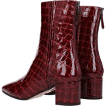 Aquazzura Red Leather Ankle Boots AQ-8547425288457-EU36/US6