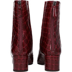 Aquazzura Red Leather Ankle Boots AQ-8547425288457-EU36/US6
