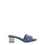 Givenchy Blue Fabric Flat Sandals GI-8547465003273-EU36/US6