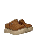 Givenchy Brown Leather Slippers Sandals