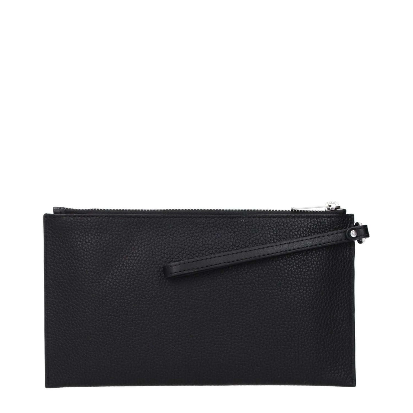 Michael Kors Black Leather Clutch Bag
