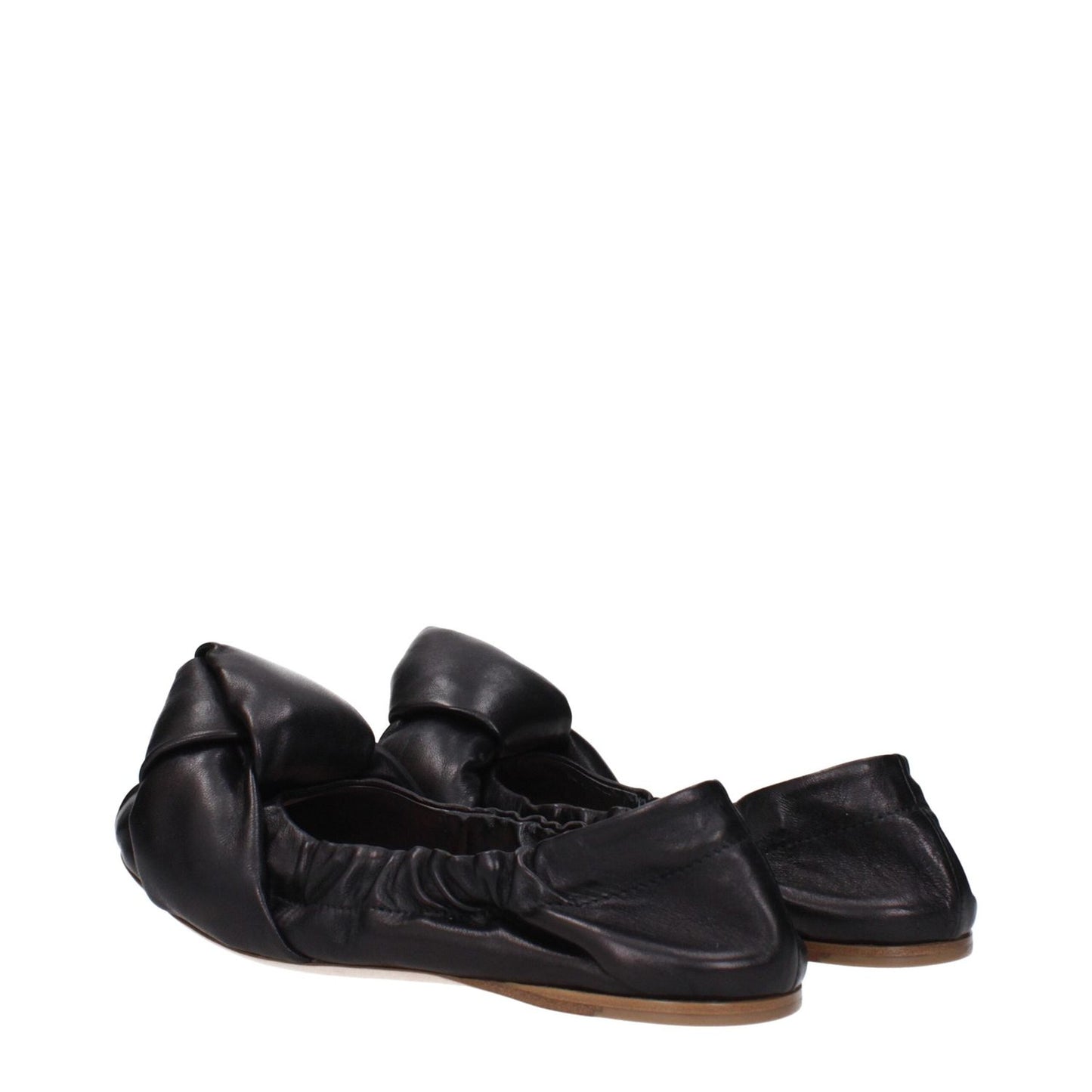 Miu Miu Black Leather Ballet Flats MI-15185728340233-EU36/US6