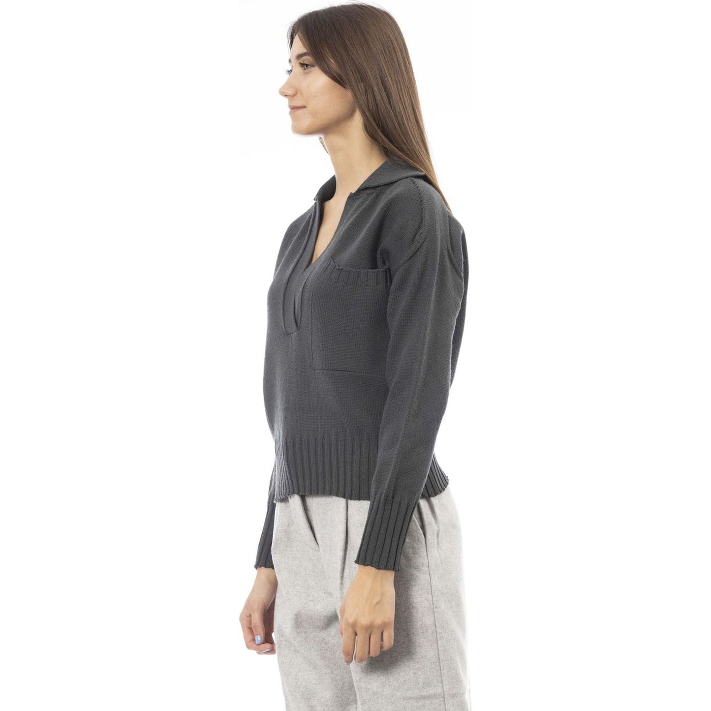 Alpha Studio Sweaters Sweaters Alpha Studio Dark Slate Gray