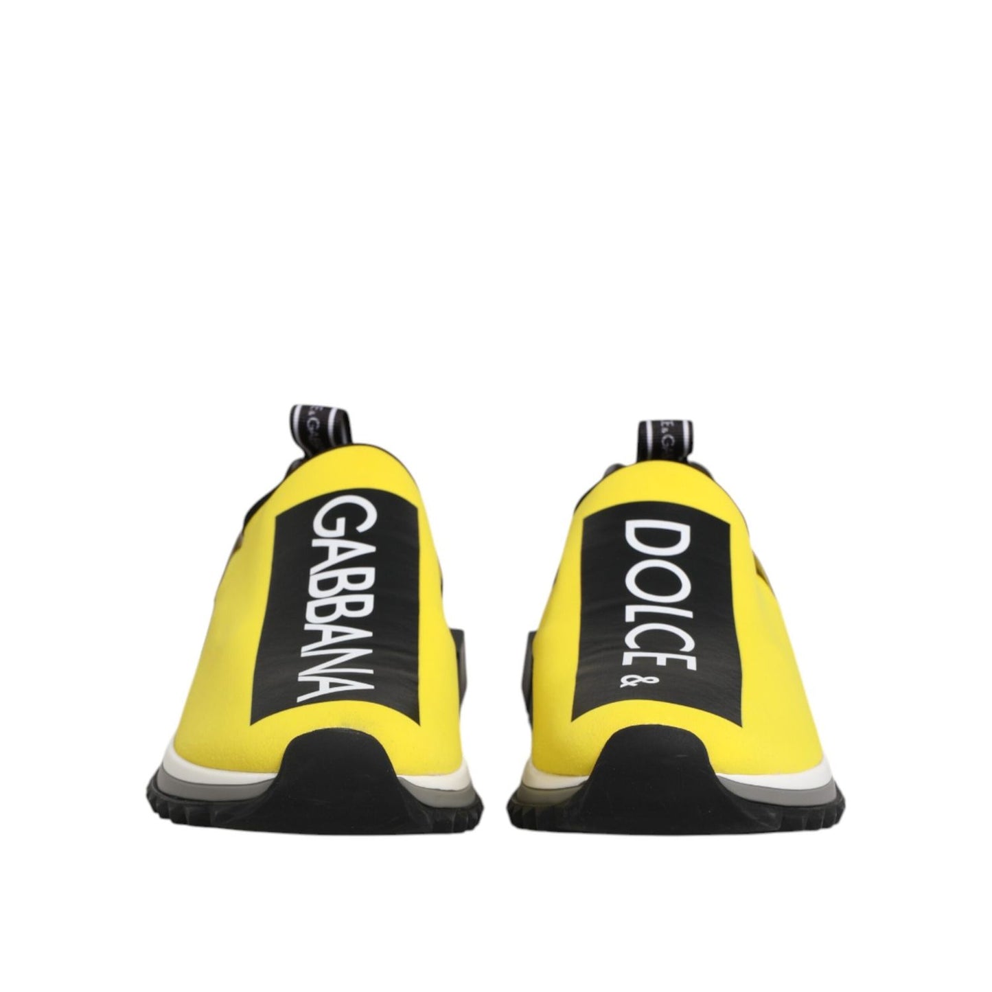 Dolce & Gabbana Yellow Logo Low Top Sorrento Sneakers Shoes MV7778-42