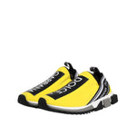 Dolce & Gabbana Yellow Logo Low Top Sorrento Sneakers Shoes MV7778-42