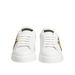 Dolce & Gabbana White Crown Patch Portofino Men Sneakers Shoes MV7795-39