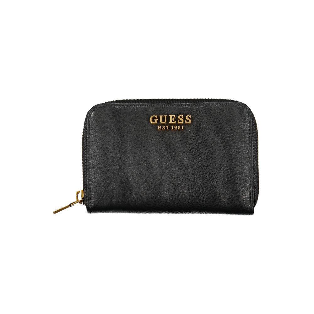 Guess Jeans Black Polyethylene Wallet GU-23443