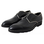 Dolce & Gabbana Black White Leather Formal Dress Shoes MV5096-39.5