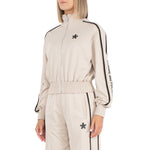Comme Des Fuckdown Beige Cotton Sweater CO-15817-S