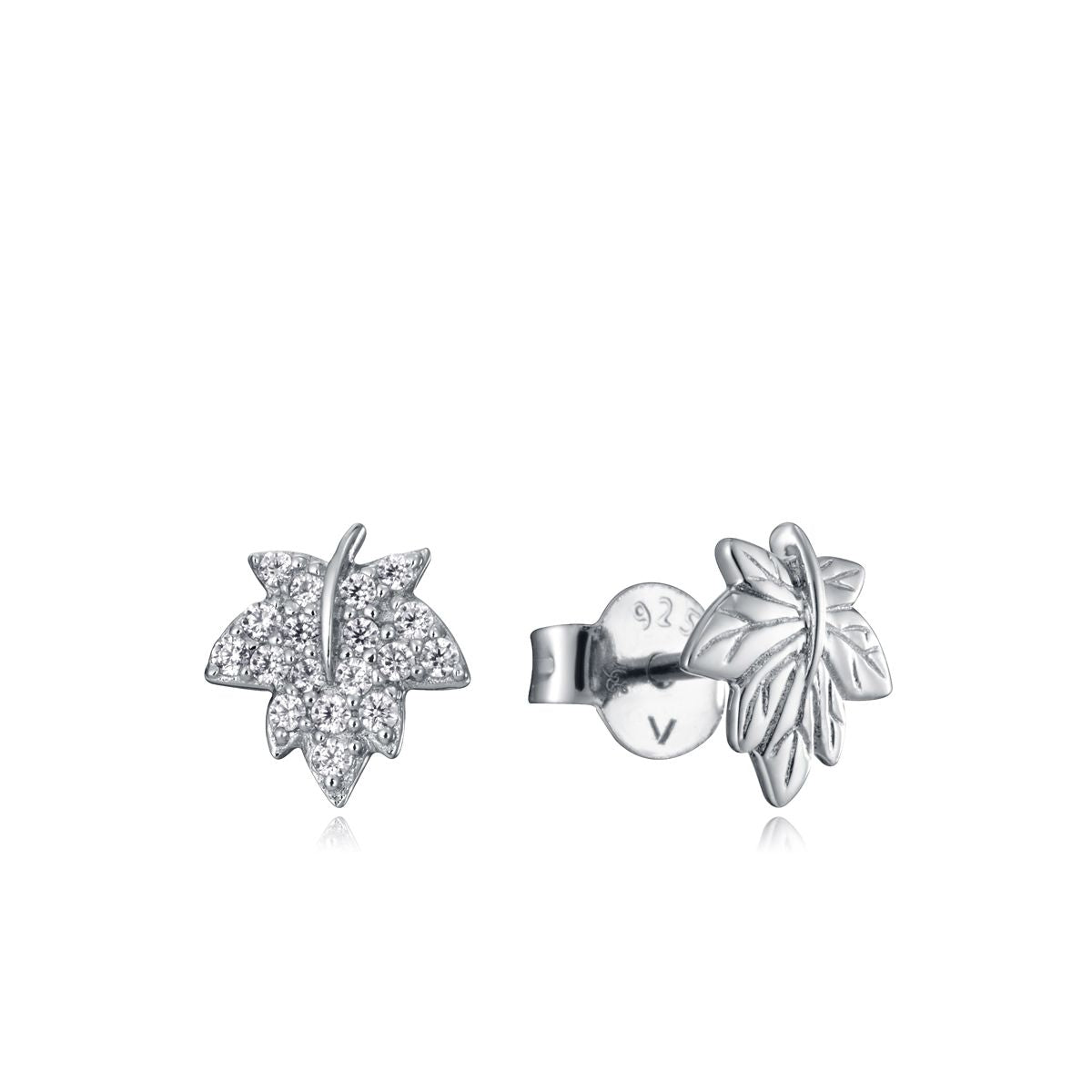 VICEROY JEWELS Mod. 85026E000-30 silver leaf earrings for ladies, featuring quartz analog design, mineral dial, in official box.
