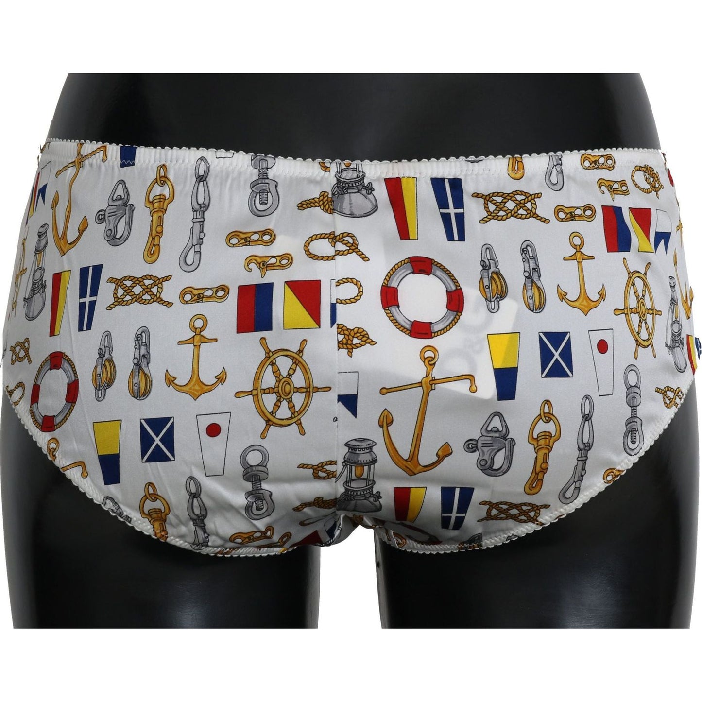 Dolce & Gabbana Chic Sailor Print Women Underwear Dolce & Gabbana Dark Gray