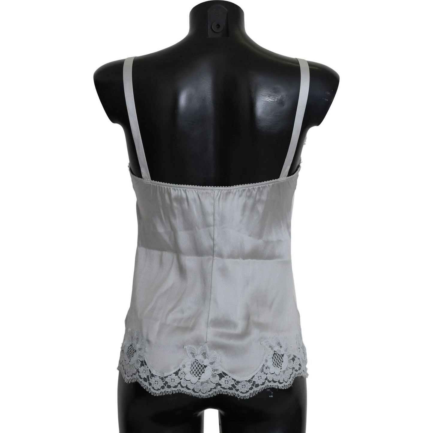 Dolce & Gabbana Silk Stretch Floral Lace Chemise Dress Dolce & Gabbana Black