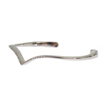 Nialaya Elegant Silver Bangle Cuff with Clear CZ Accents Bracelet Nialaya Dark Gray