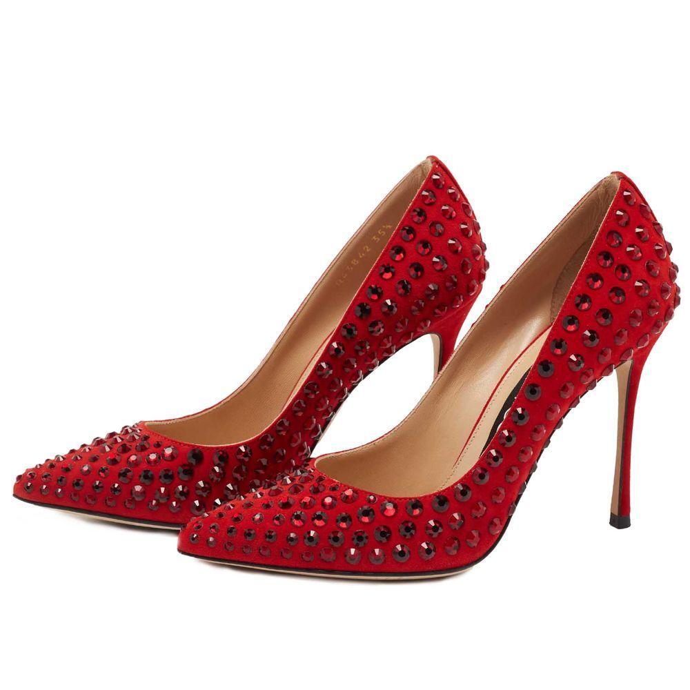 Sergio Rossi Red Calfskin Pump SE-15427-EU35/US5