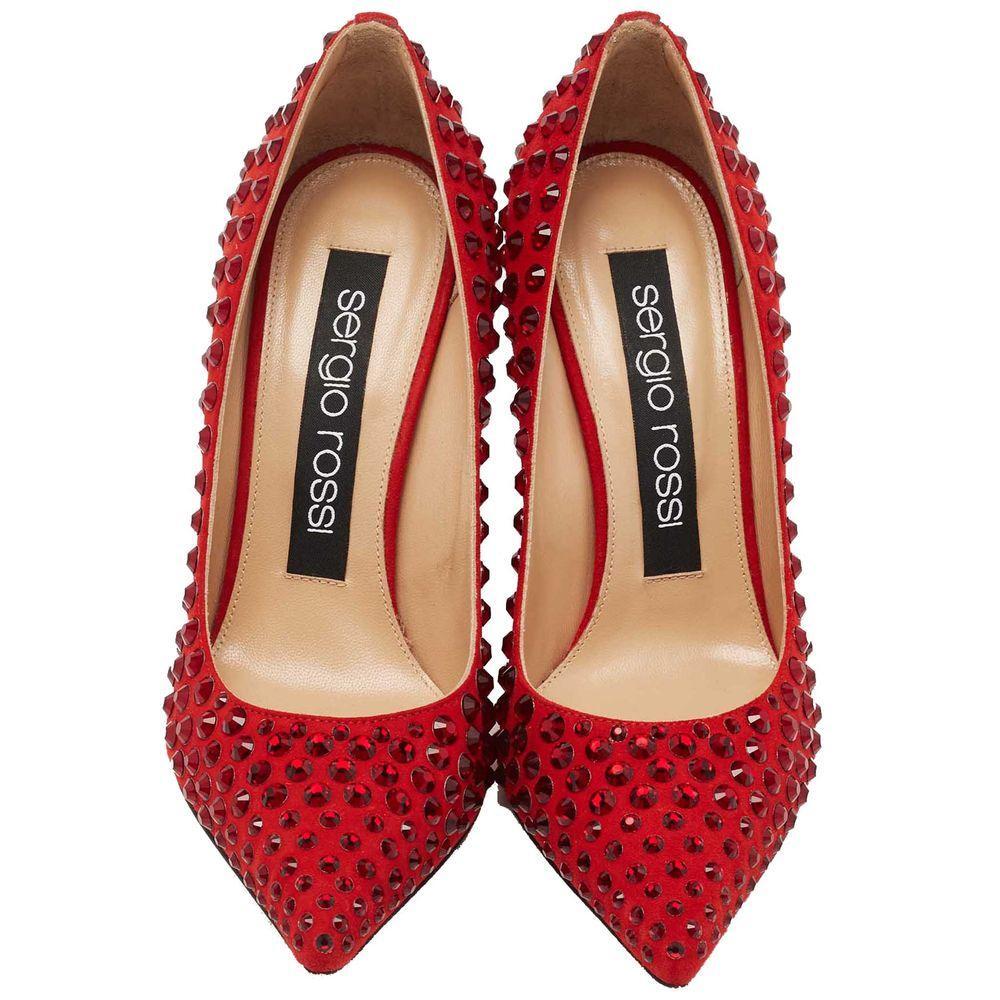 Sergio Rossi Red Calfskin Pump SE-15427-EU35/US5