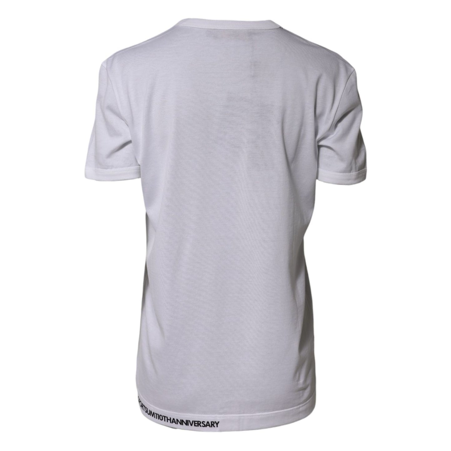 Dolce & Gabbana White DG Loves Moscow Cotton Crew Neck T-shirt TSH90698-42