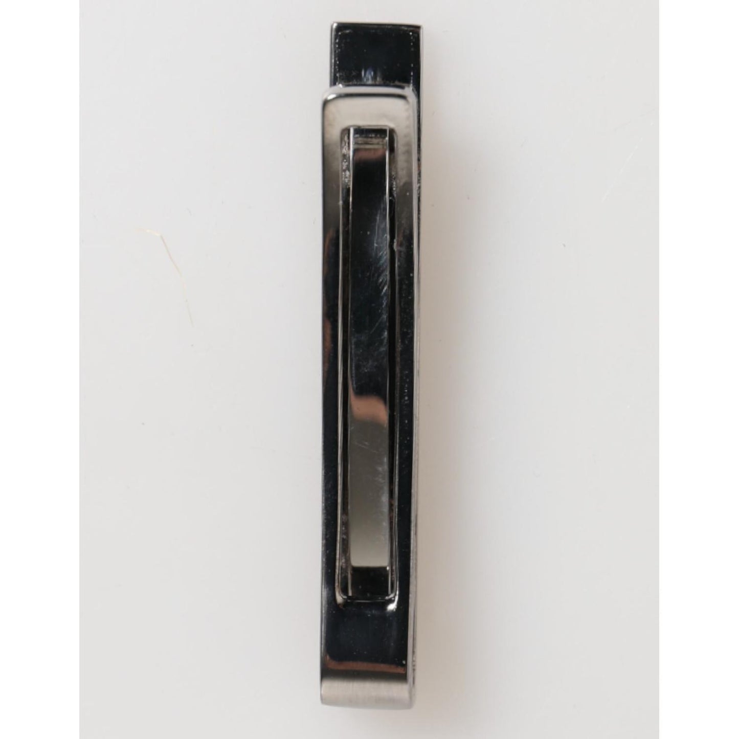 Dolce & Gabbana Silver Tone Brass Logo Branded Men Accessory Tie Clip Bar SMY10721