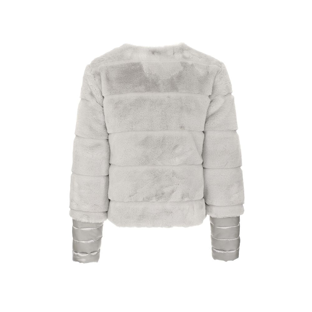 Maison Espin Gray Polyester Jackets & Coat