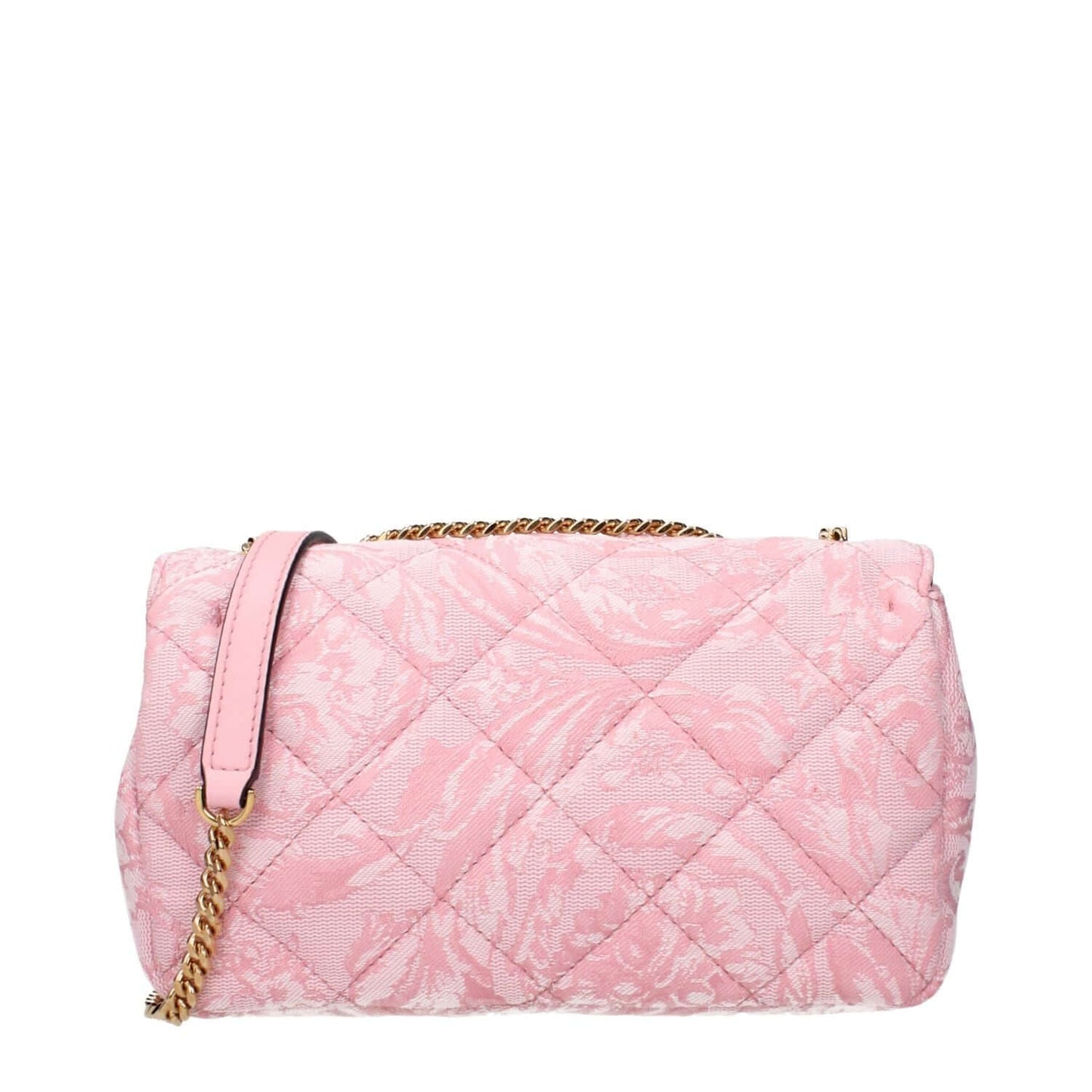 Versace Pink Fabric Shoulder Bag