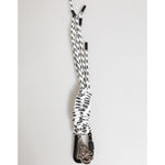 Dolce & Gabbana Multicolor Polyester Tape String DG Logo Keychain Keyring with metal hardware in stylish design.