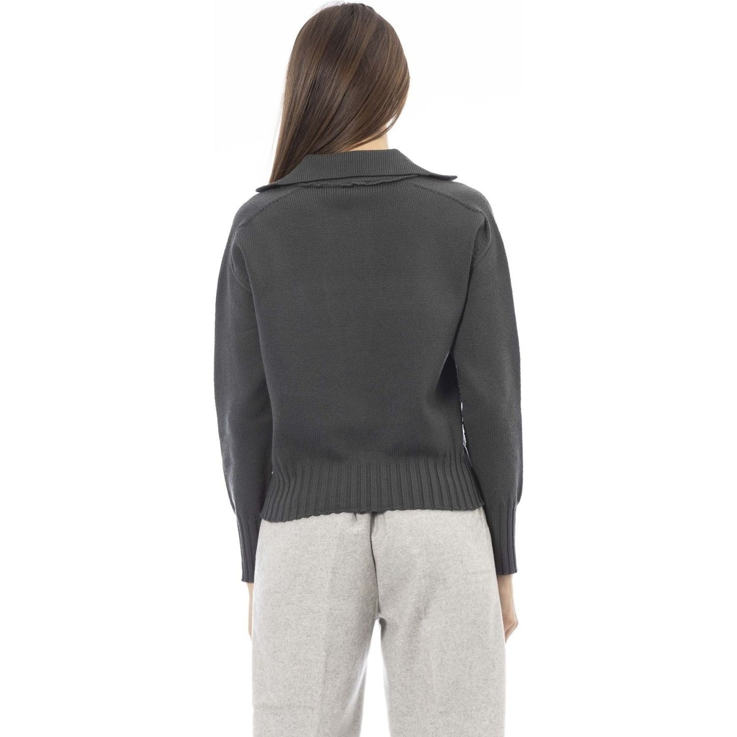 Alpha Studio Sweaters Sweaters Alpha Studio Dark Slate Gray