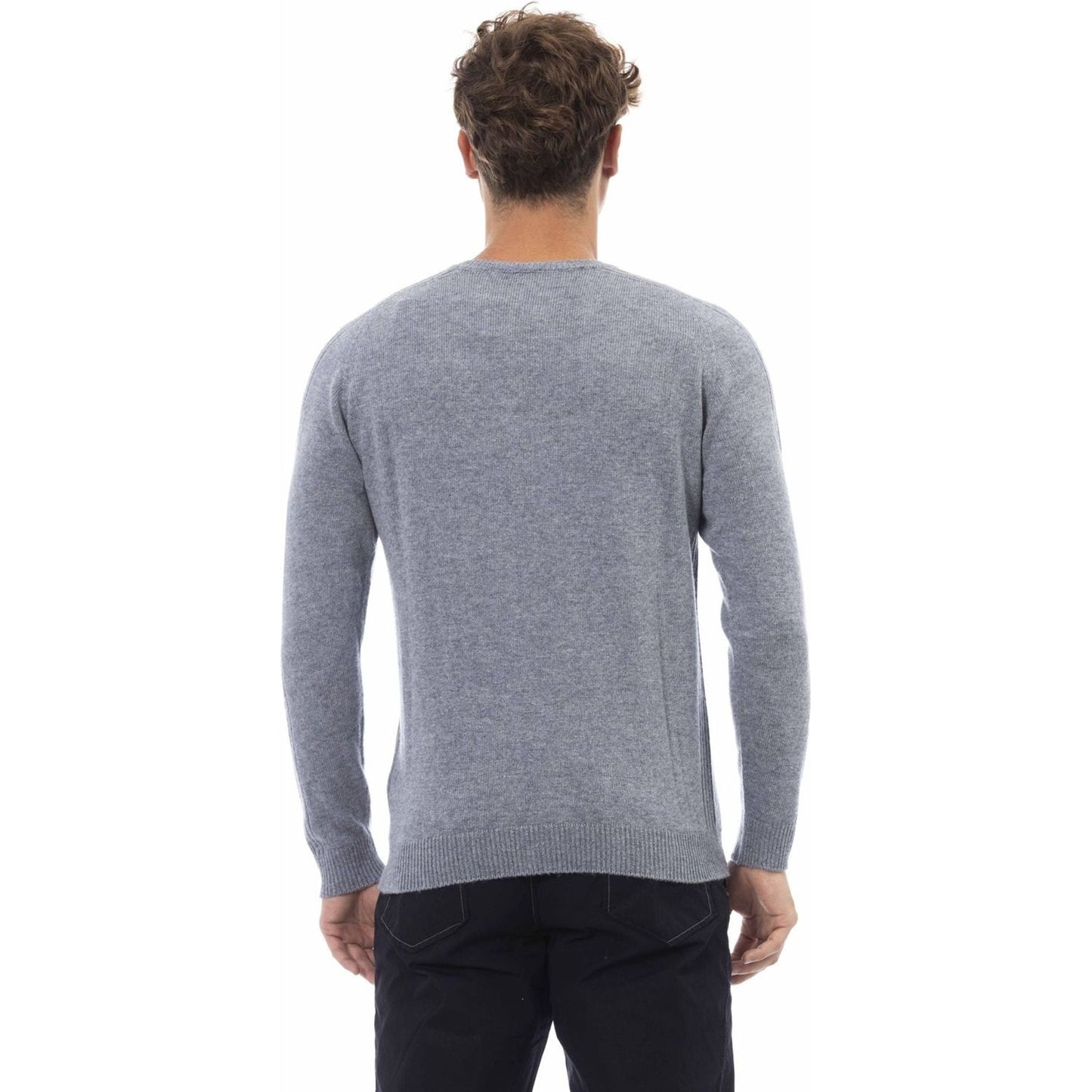 Alpha Studio Sweaters Sweaters Alpha Studio Light Slate Gray
