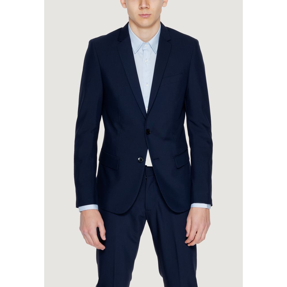 Antony Morato Blue Polyester Blazer
