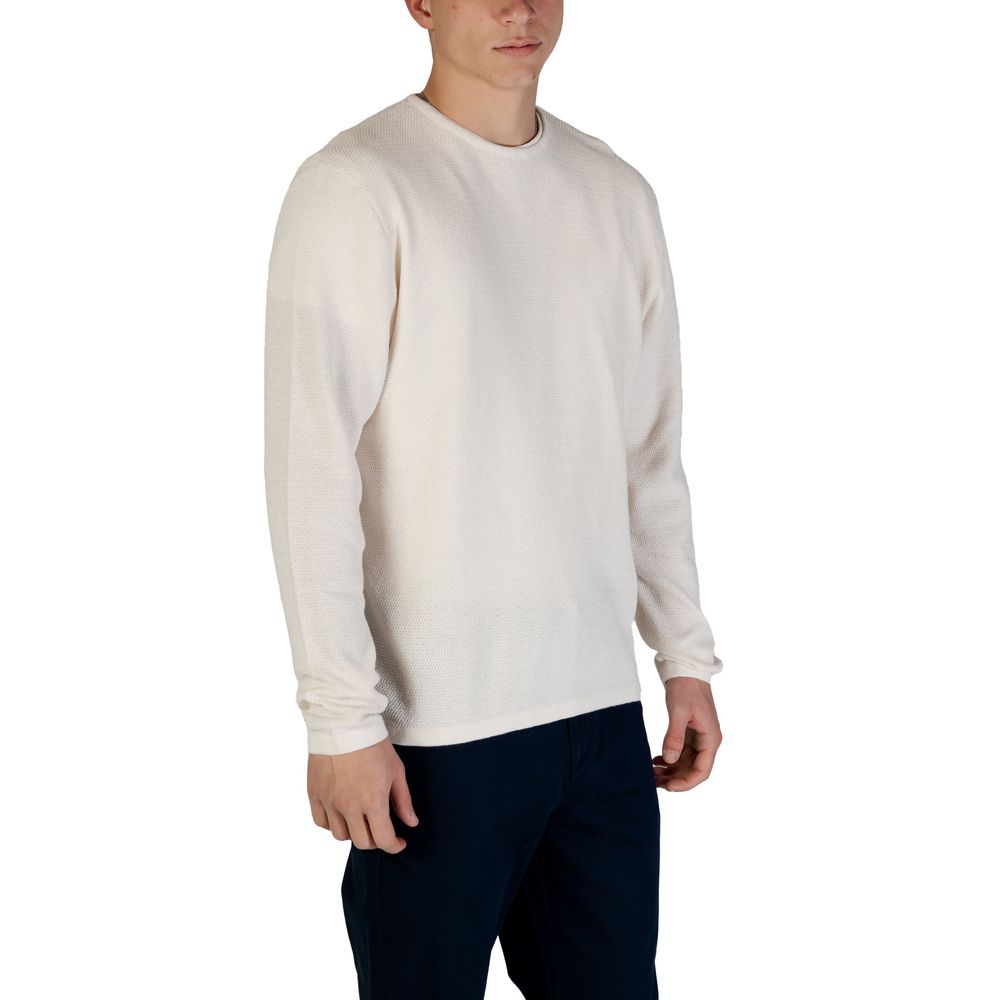 Jack Jones White Cotton Sweatshirt