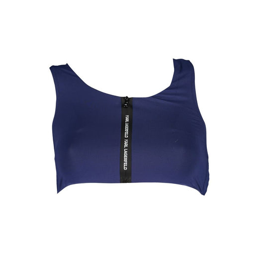 Karl Lagerfeld Blue Elastane Swimwear
