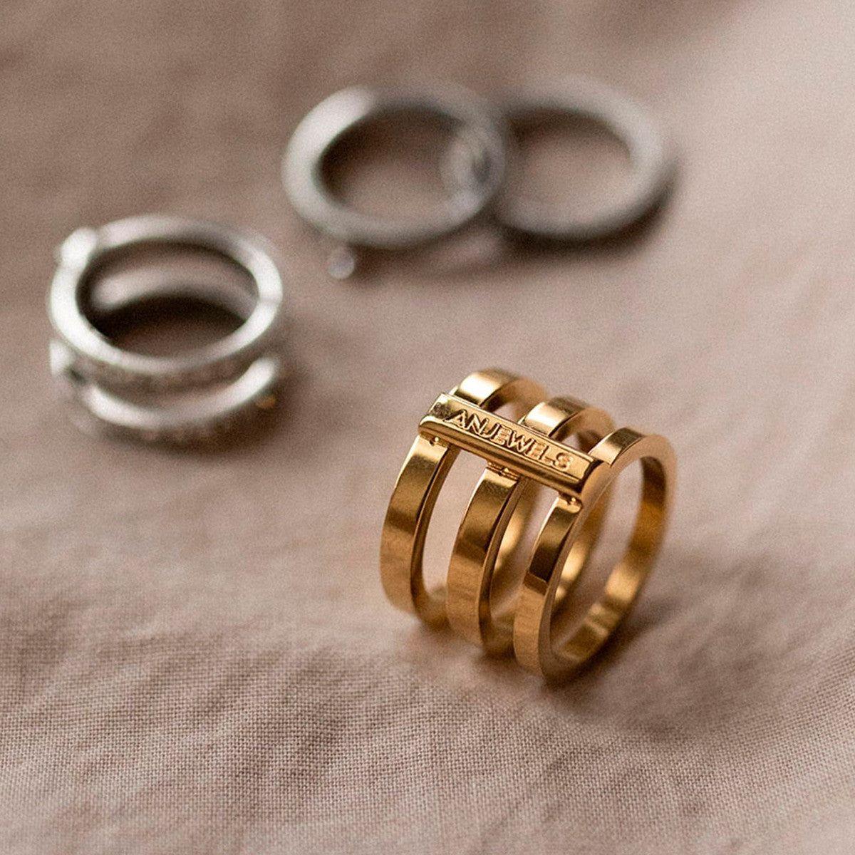 AN JEWELS JEWELRY Mod. AR.R3NS02Y-9 Ring AN JEWELS Rosy Brown