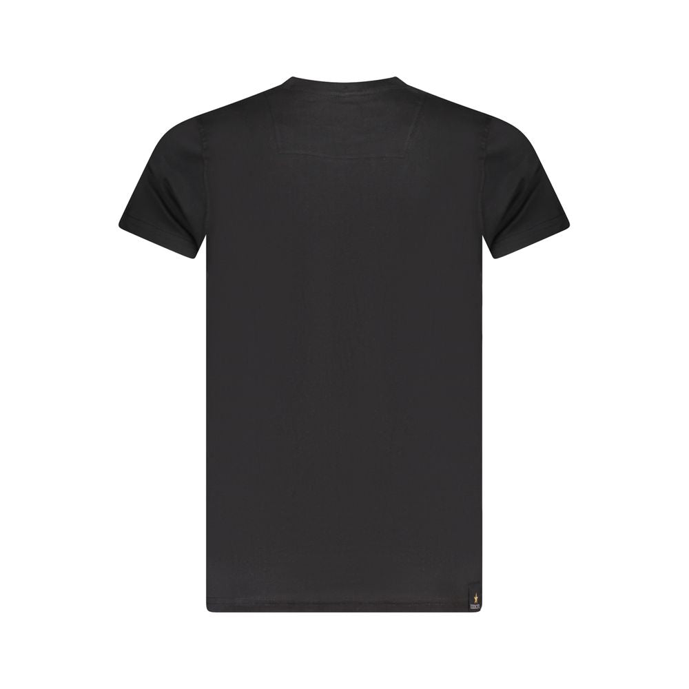 Accademia Militare Accademia Militare Black Cotton T-Shirt AC-36547-S 1728,3XL,67403481248,Accademia Militare,Black,Clothing,L,M,Men,Men - Clothing,New with tags,S,T-Shirts - Men - Clothing,XL,XXL